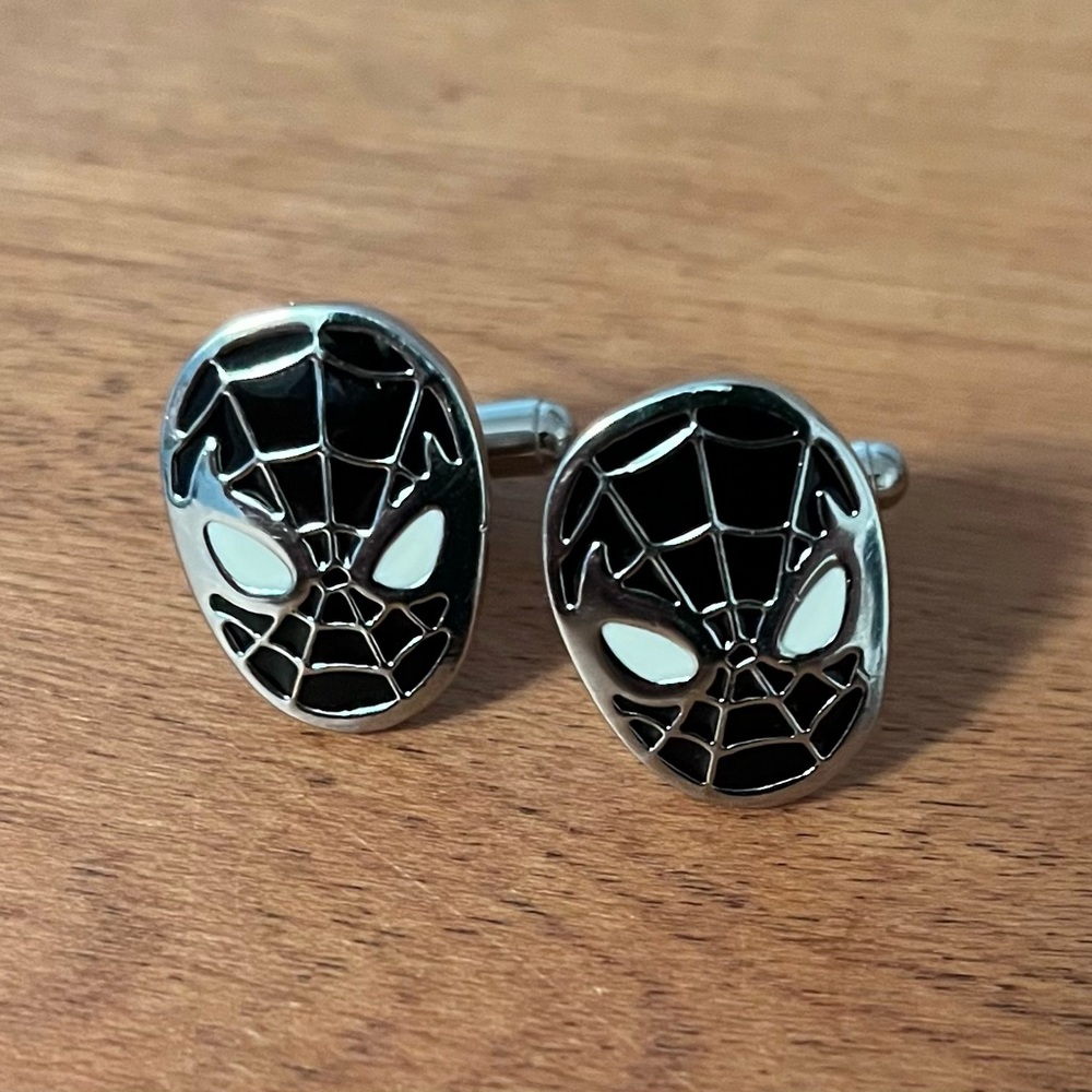 Marvel Spiderman stainless steel cuff links